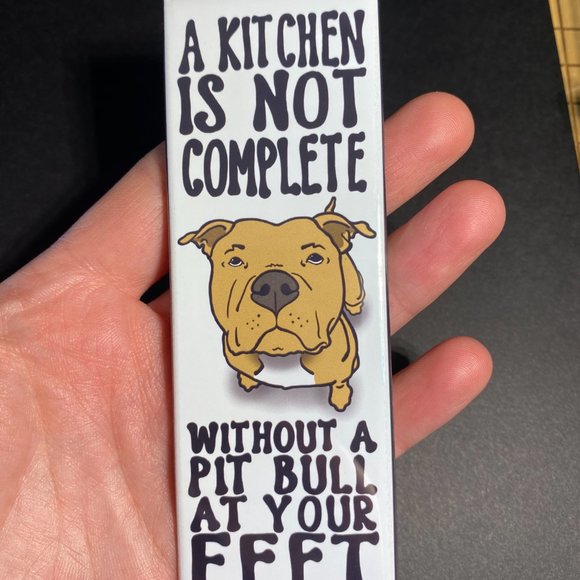 Fawn Pit Bull Terrier Dog Kitchen Magnet Decor - Picture 4 of 5
